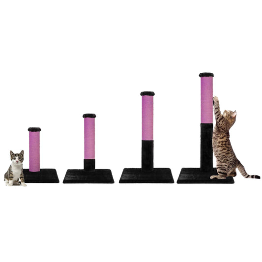 Noba Evolution 4-in-1 Scratching Post - Black Faux Fur / Purple Post