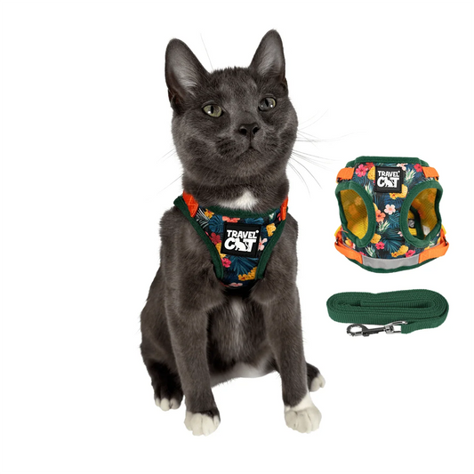 Travel Cat The True Adventurer Reflective Cat Harness and Leash
