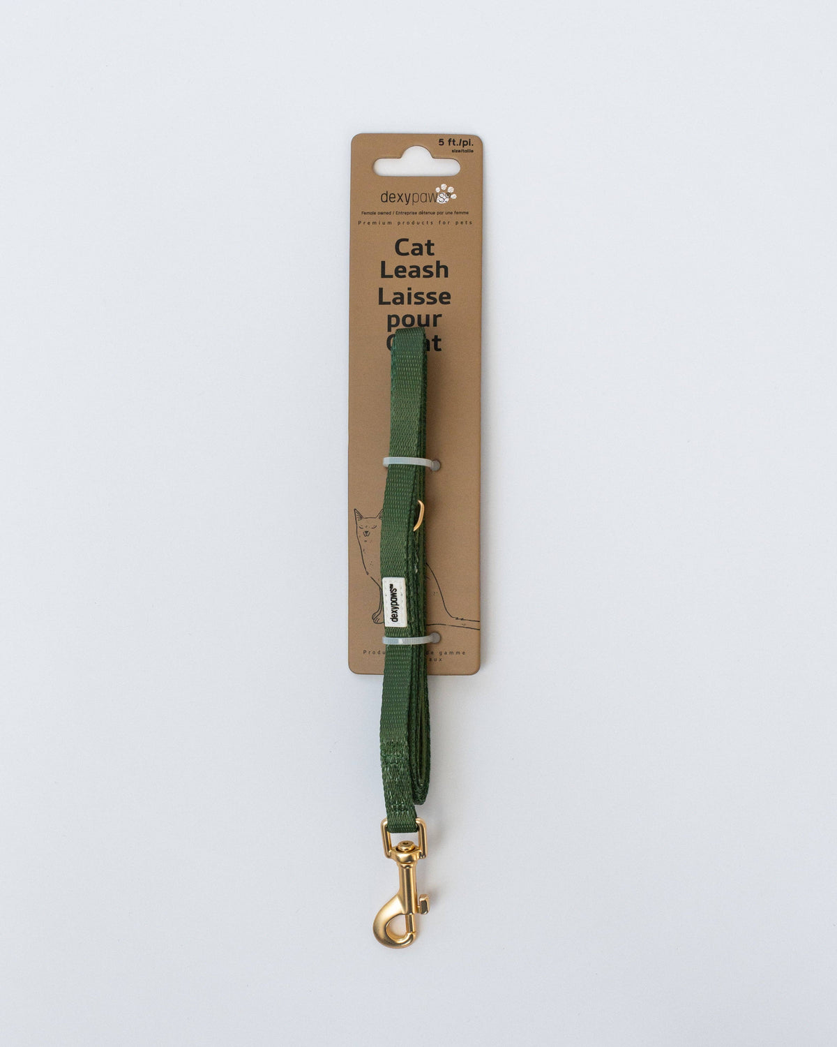 Dexypaws Army Green Cat Leash