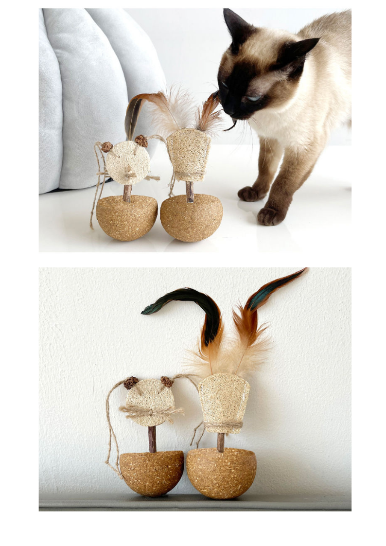 CATWANT Silvervine Canary Tumbler Cat Toy