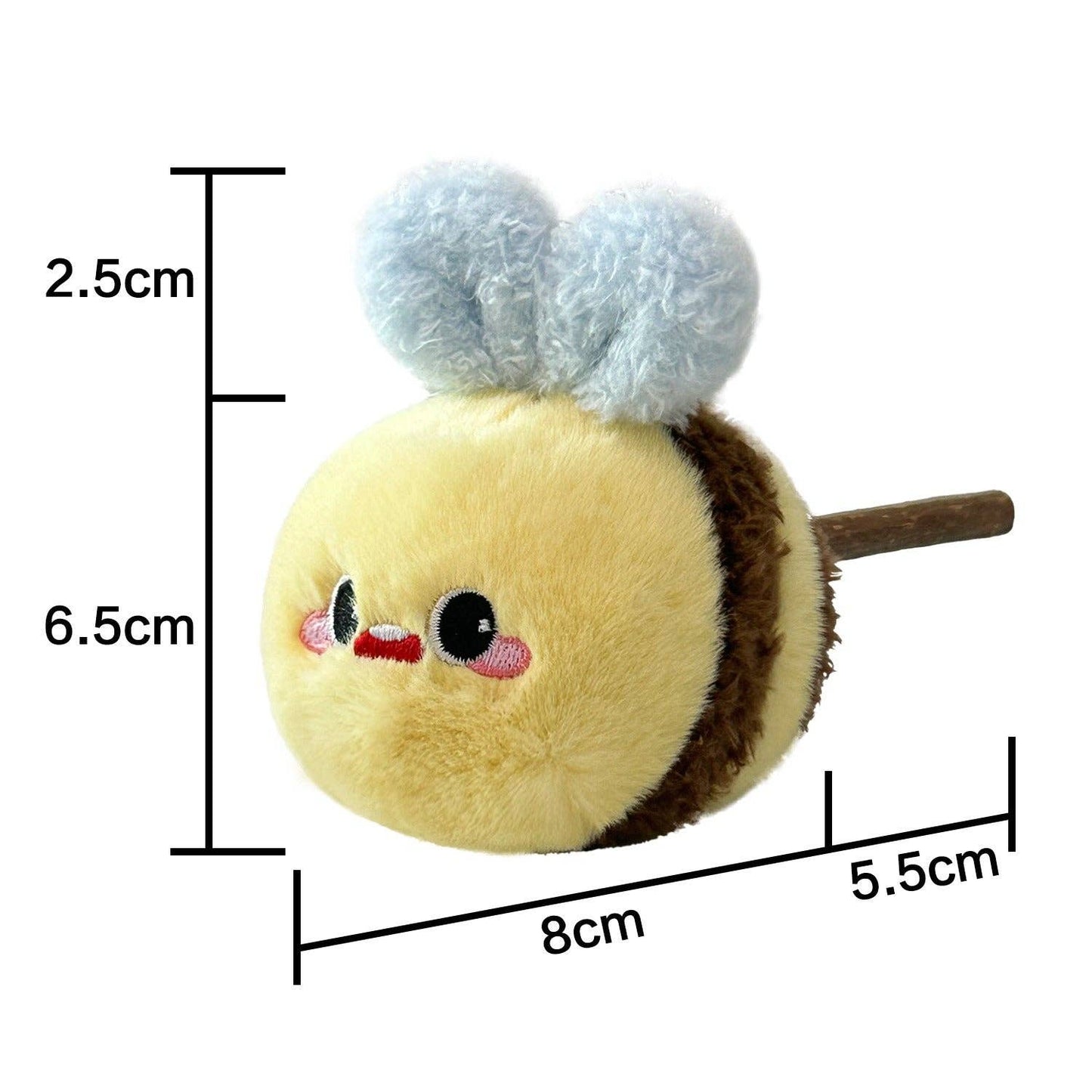Moo - Plush Bee Cat Toy