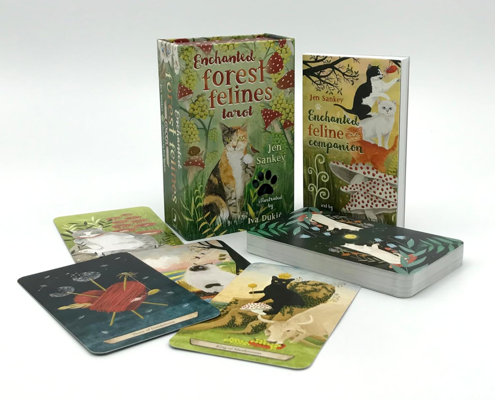 Enchanted Forest Felines Tarot Cards