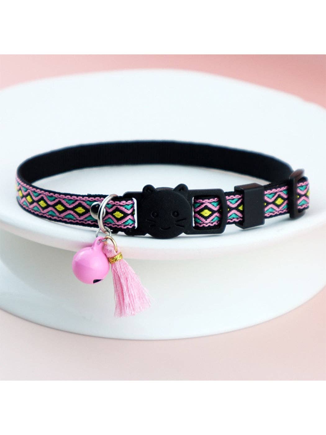Mokka - Boho Pattern Breakaway Adjustable Cat Collar