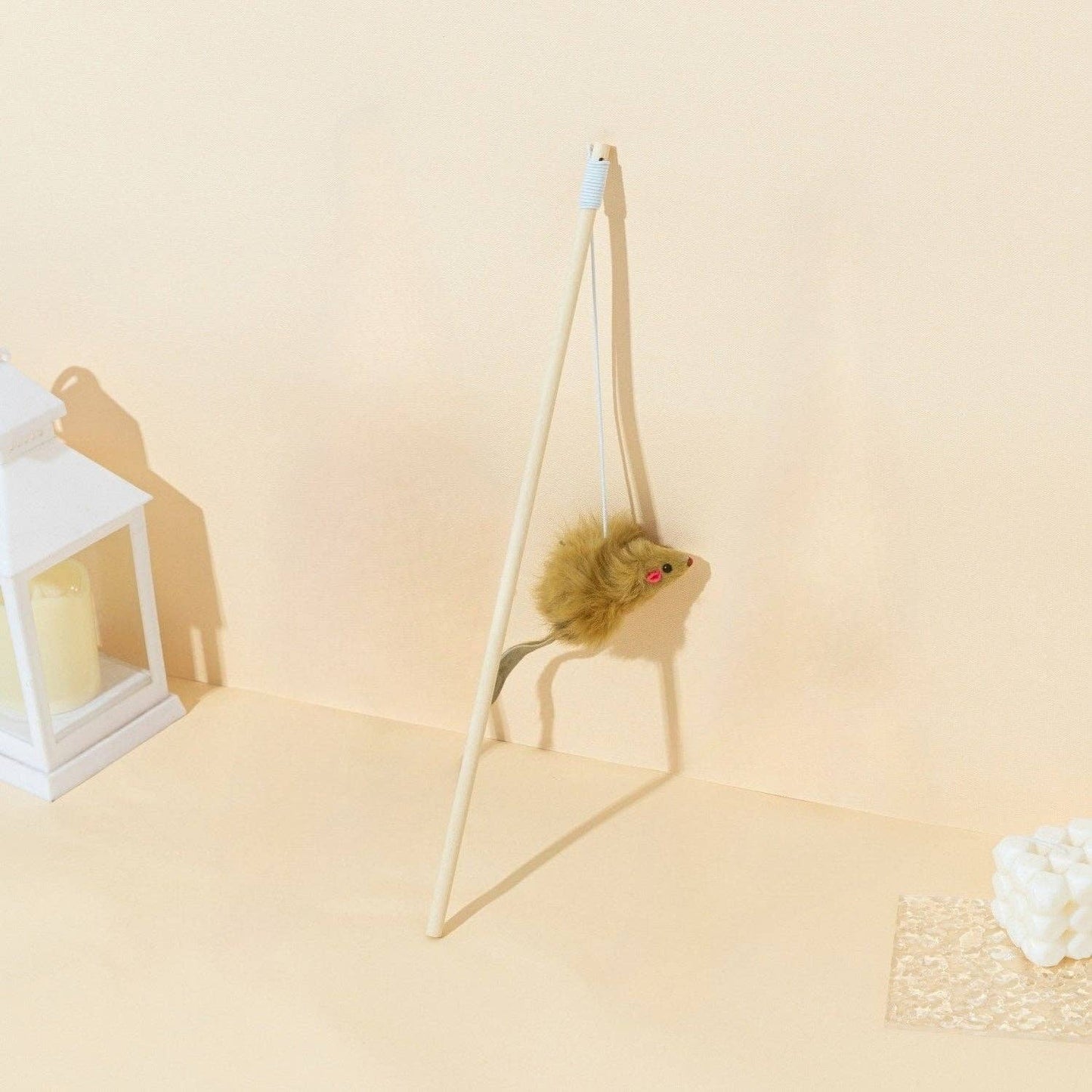 Moo - Cat Teaser Wand with Plush Mouse