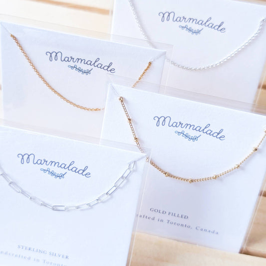 Sterling Silver Chains- Short Chains (16", 18", 20")