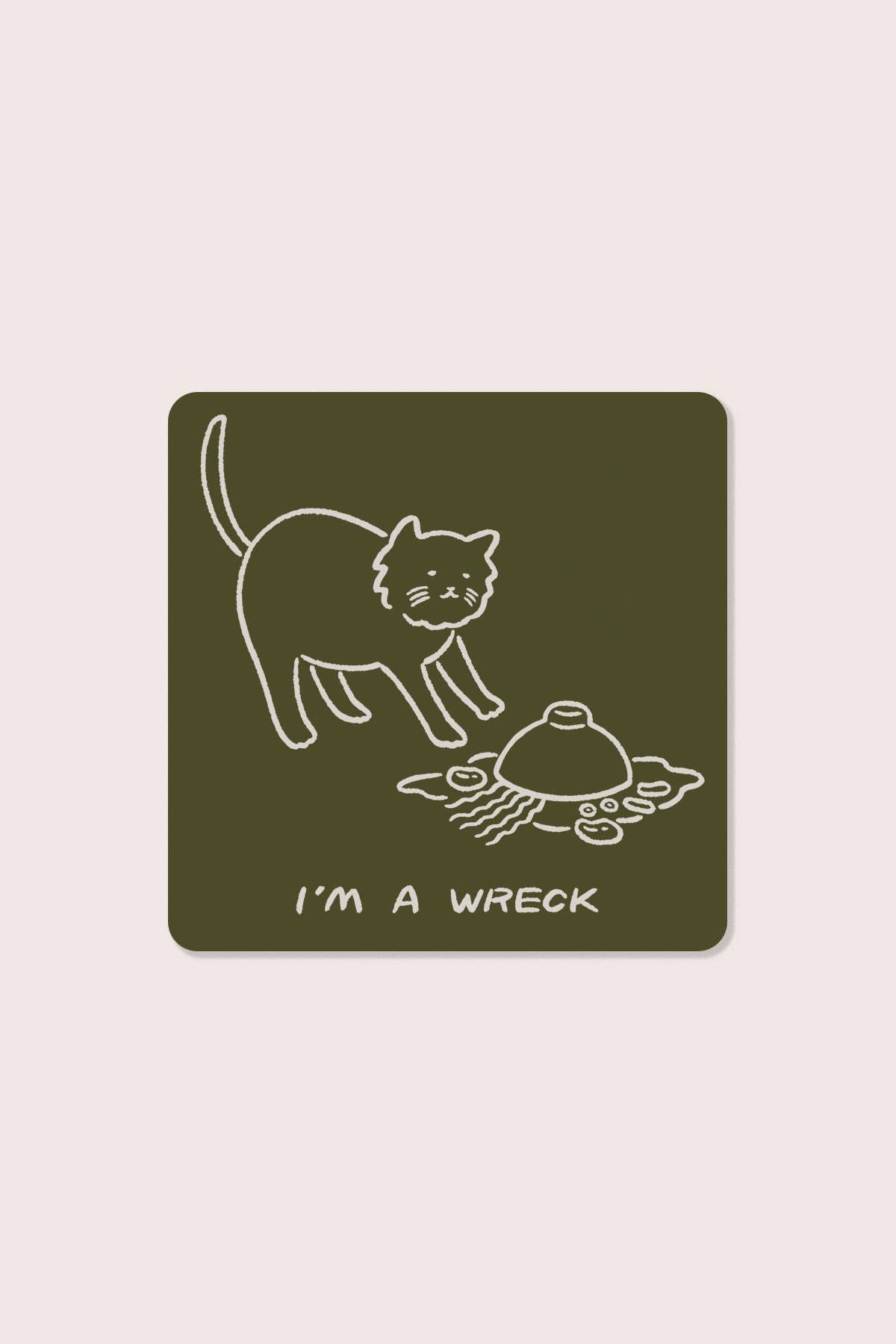 I'm A Wreck (Soup) Sticker | Waterproof Vinyl Sticker