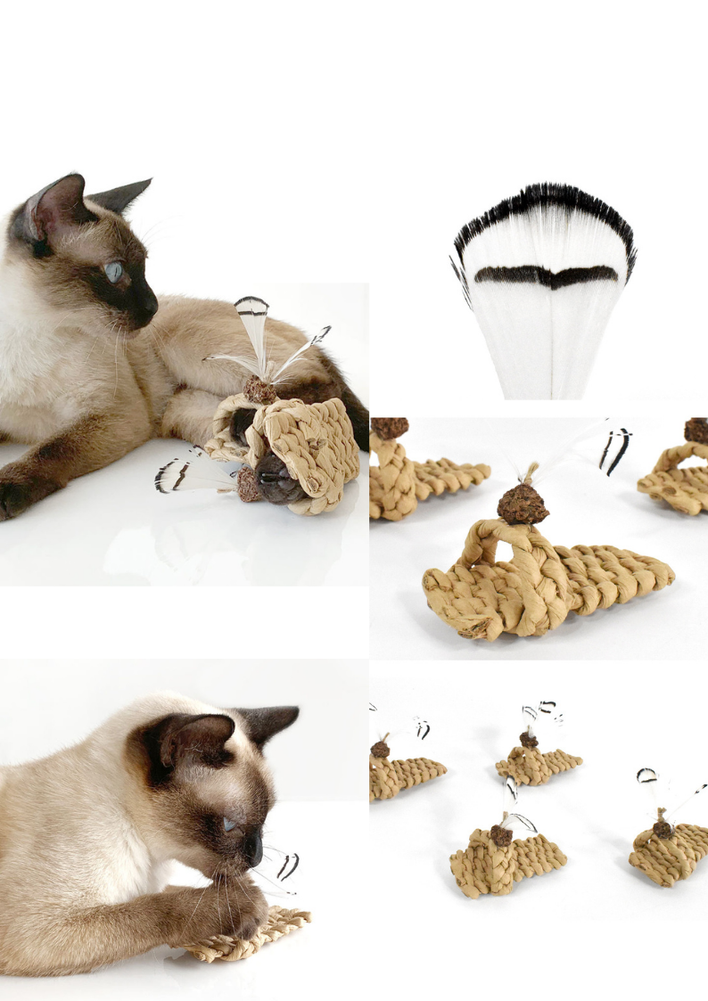 CATWANT Woven Catnip Slipper Cat Toy