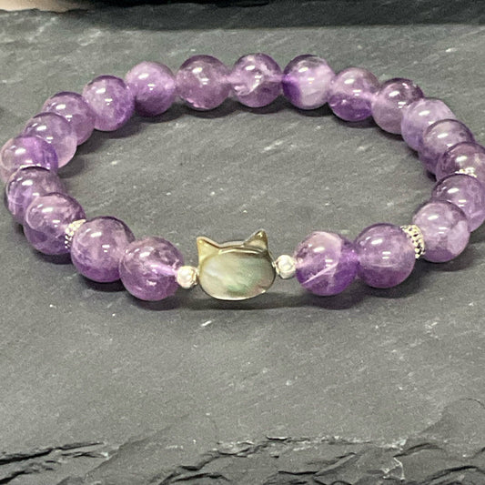 Kitty Cat Gemstone Bracelet