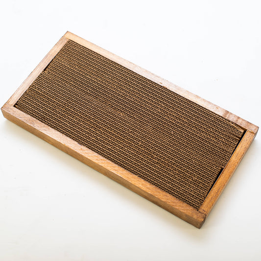 Wide Handmade Wooden Cat Scratch Board | Cat Scratcher Guy