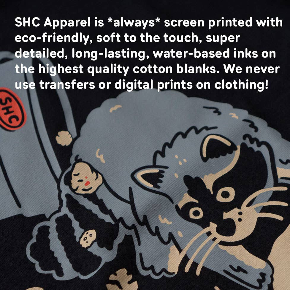 Overreact T-Shirt Graphic Cat Tee Espresso
