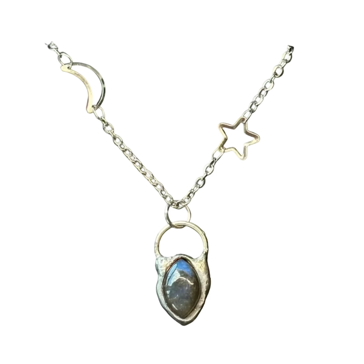 Celestial Necklace in Labradorite or Garnet