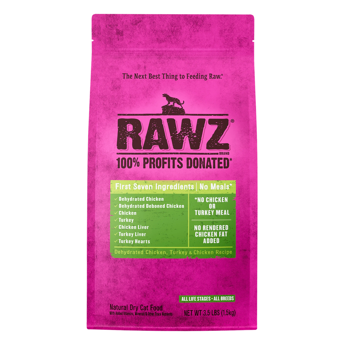 RAWZ SEVEN Grain-Free Chicken & Turkey Cat Food 1.5 kg