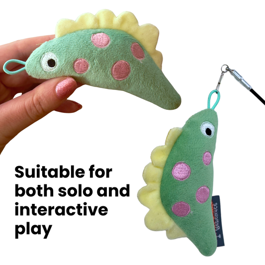 Repounce Dino Catnip & Crinkle Plush Cat Toy