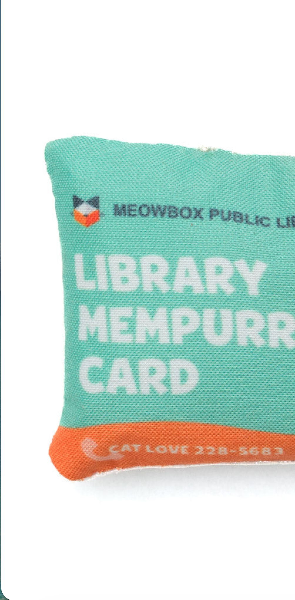 Library Mempurrship Card Catnip Toy