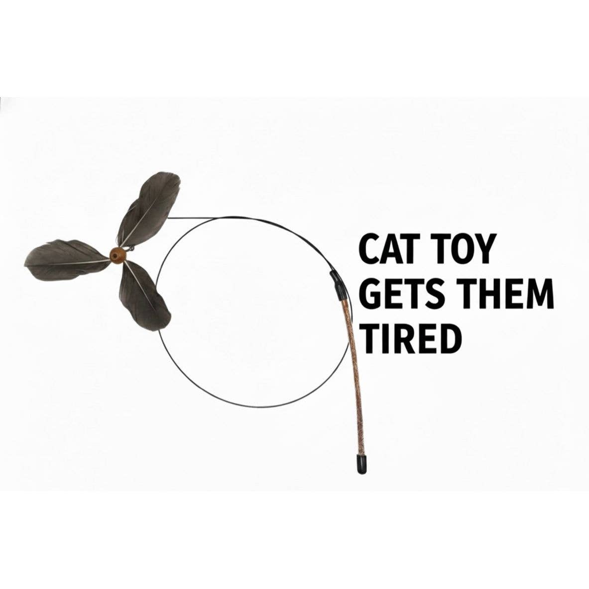 WOOZAPET Kitty Spinner Feather Cat Toy