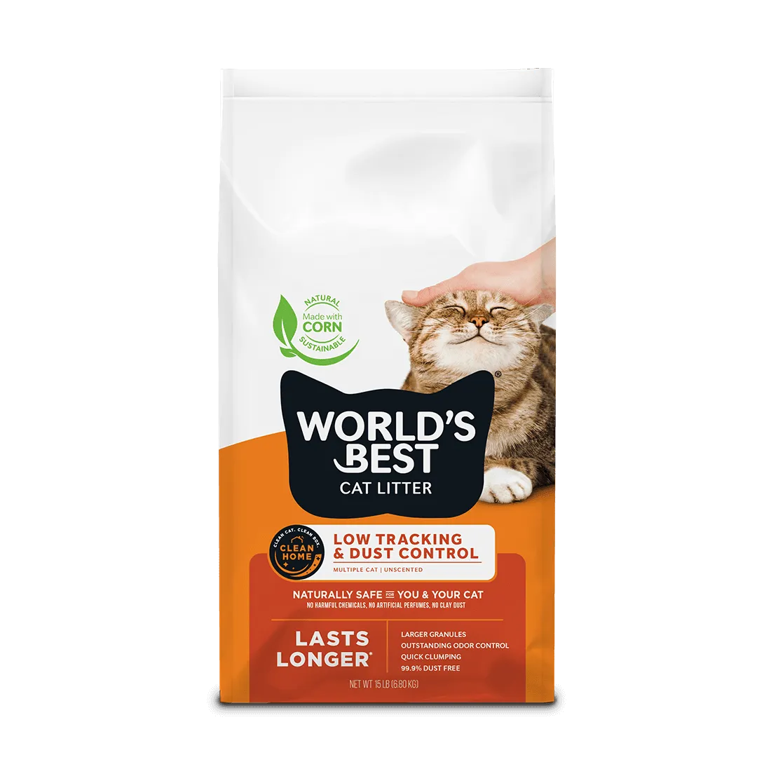 World's Best Low Tracking & Dust Control Litter - 28 lb