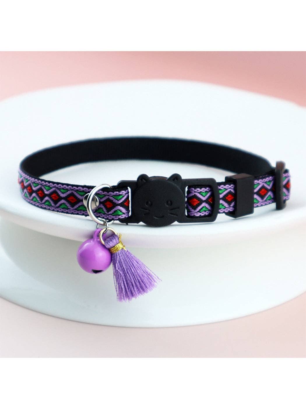 Mokka - Boho Pattern Breakaway Adjustable Cat Collar