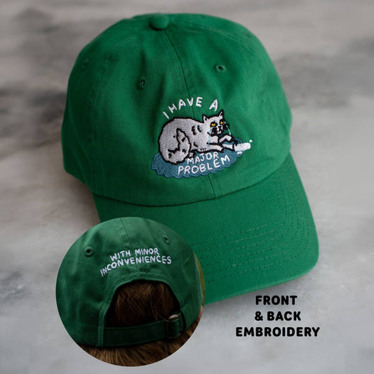 Major Problem Front & Back Embroidered Dad Cap