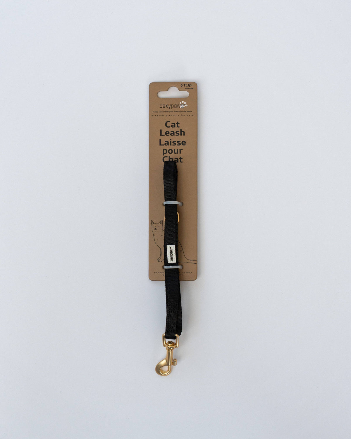Dexypaws Cat Leash - Black
