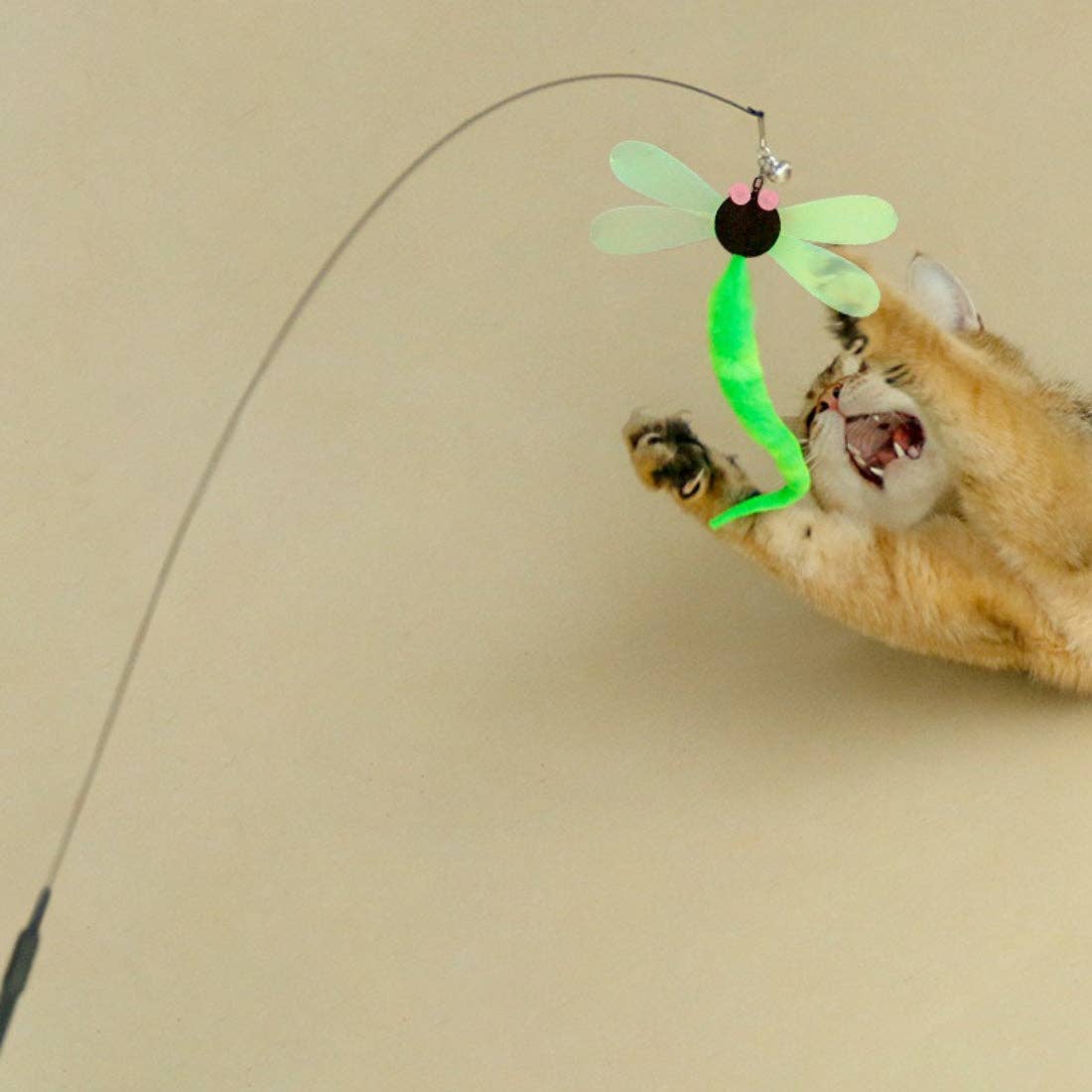 Moo - Dragonfly Teaser Cat Wand Toy