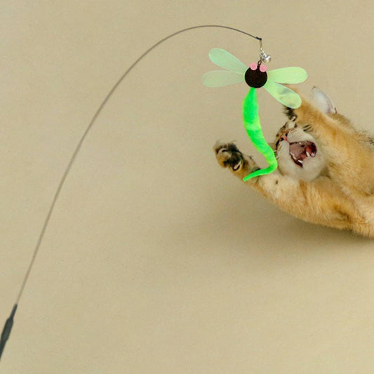 Moo - Dragonfly Teaser Cat Wand Toy