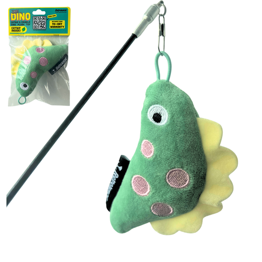 Repounce Dino Catnip & Crinkle Plush Cat Toy