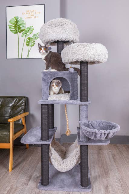 Catry Bradbury 7 Level Gray Cat Tree