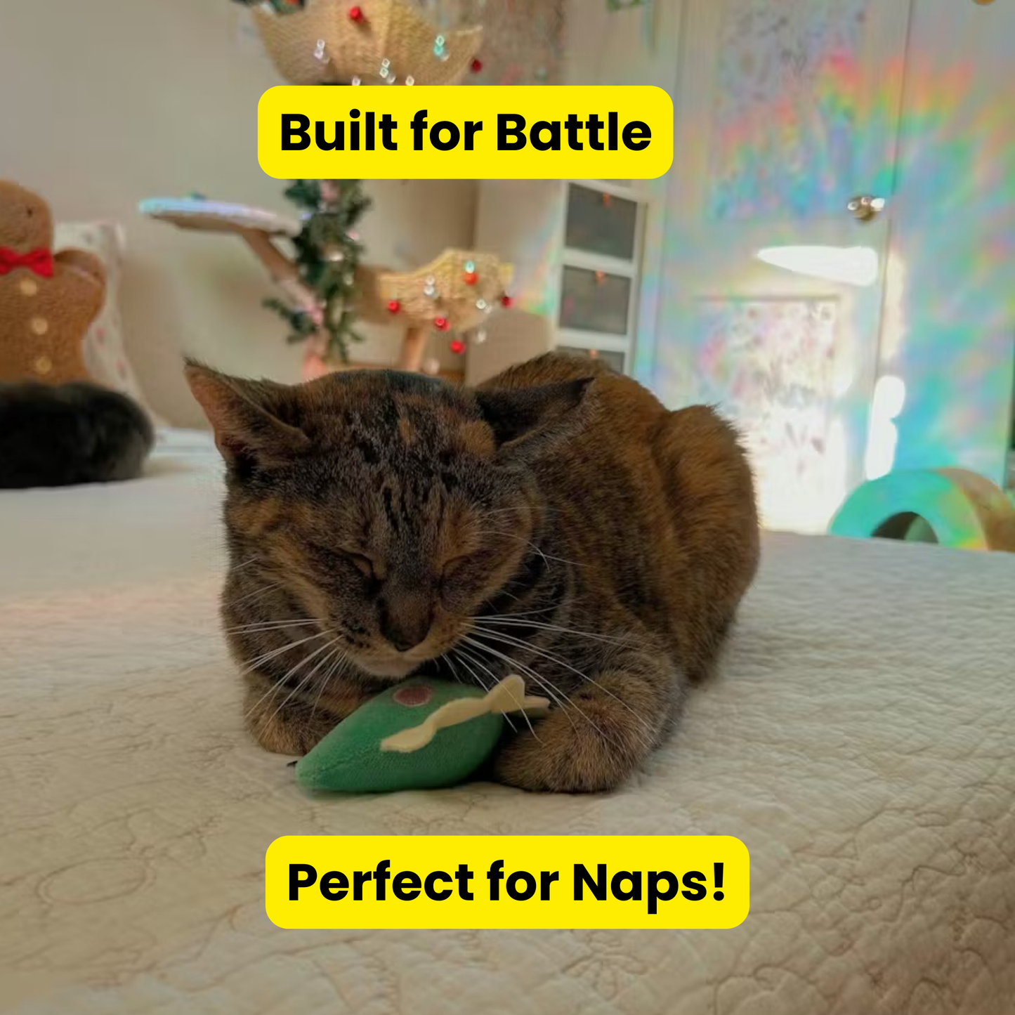 Repounce Dino Catnip & Crinkle Plush Cat Toy