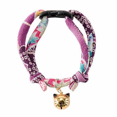 Necoichi Chirimen Hanabi Fireworks Cat Collar