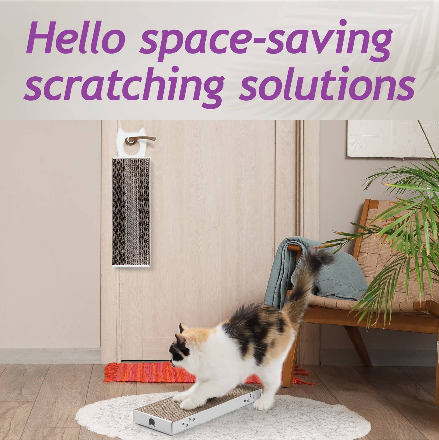 Hang & Scratch Doorknob Scratcher (White)