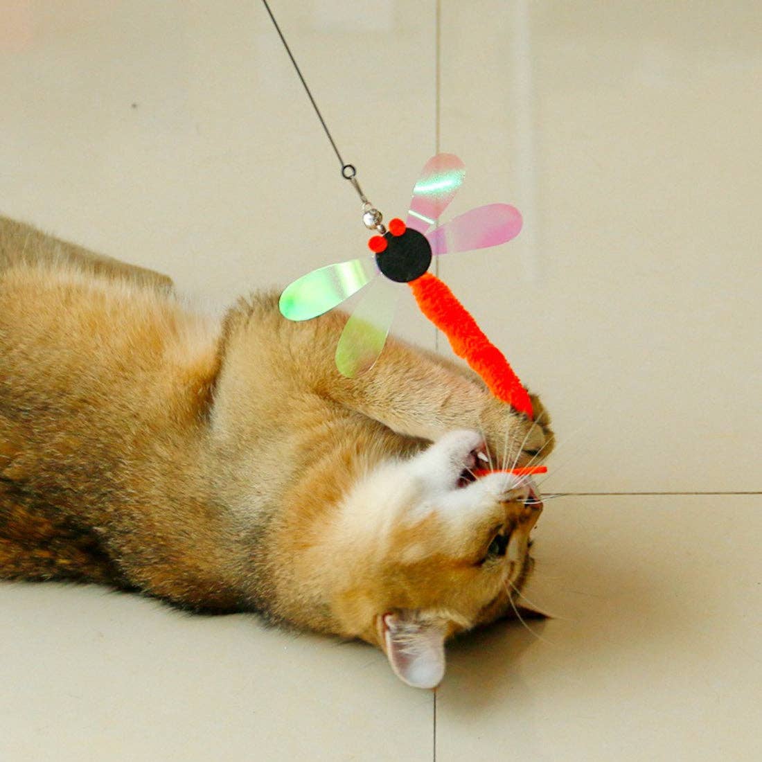 Moo - Dragonfly Teaser Cat Wand Toy