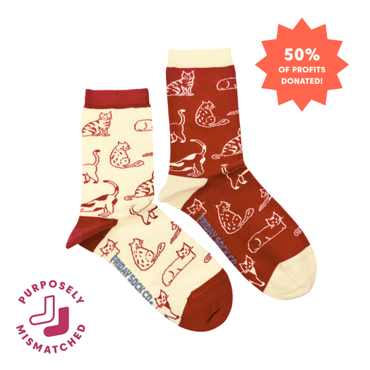 Women's Cats This Did Good Crew Socks - Cat Lover Gift