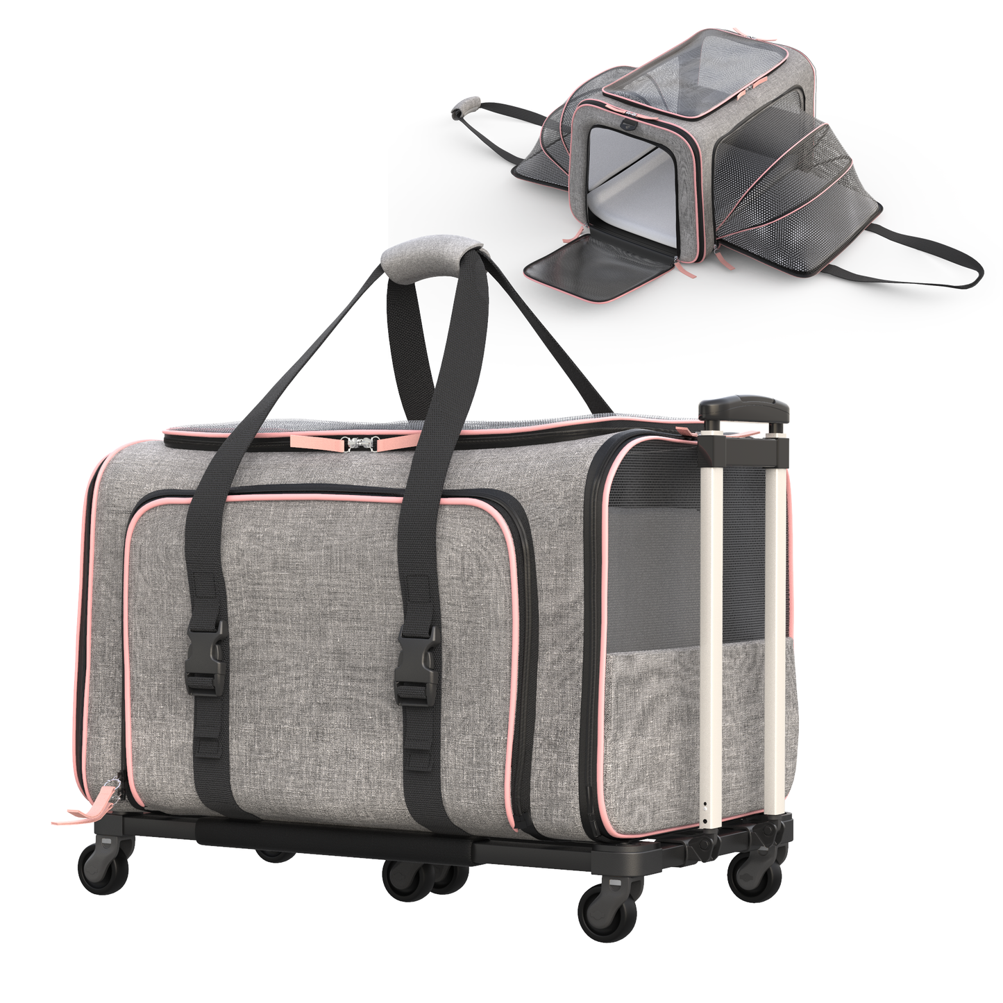 Katziela Rolling Rover Airline Compliant Expandable Wheeled Carrier