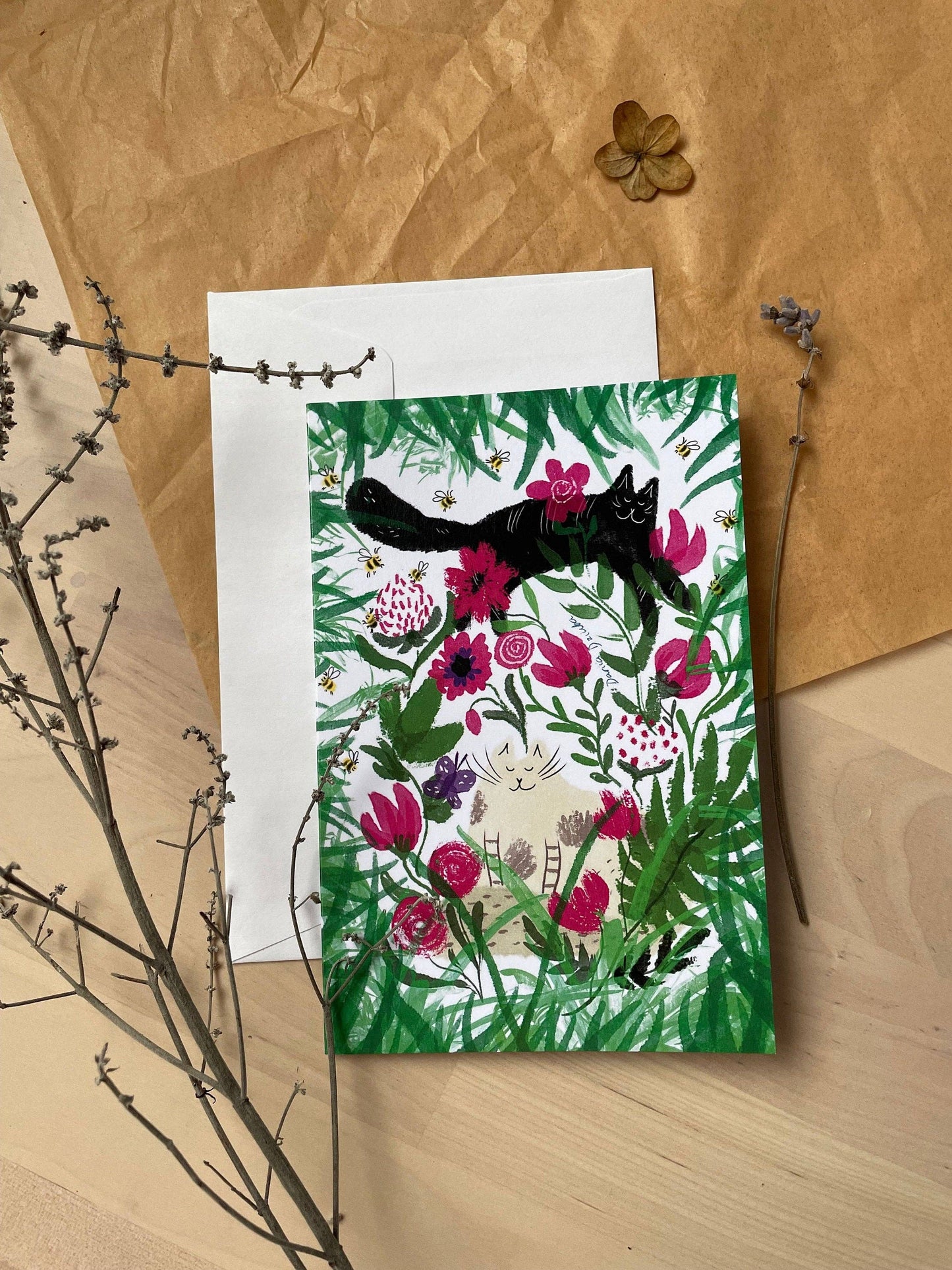 Cats and Bees and Flowers — Dariia Dziuba