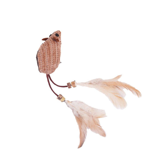 Moo – Feather Plush Cat Toy