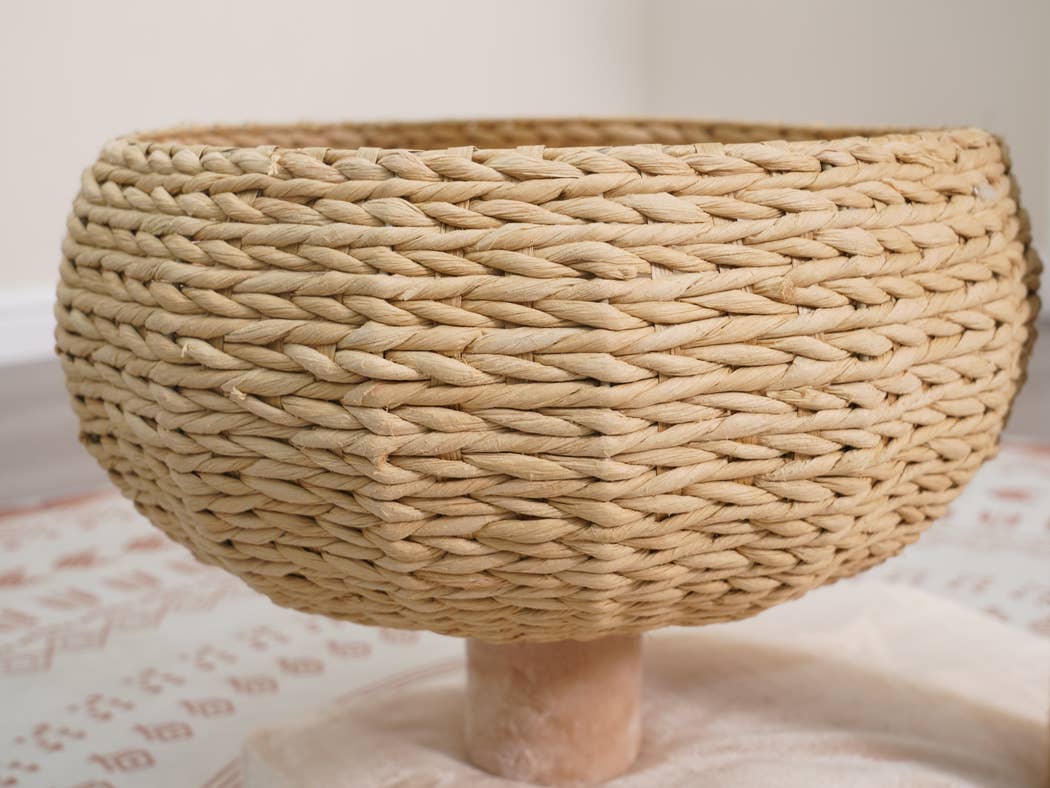 PetPals Cozy V2 Natural Aesthetic, Handwoven Medium Cat Tree