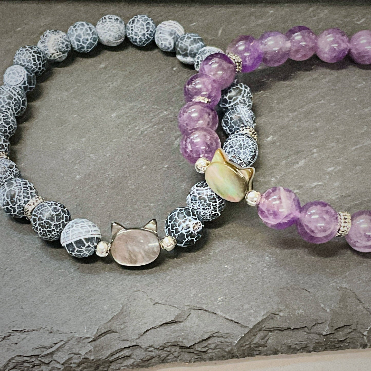 Kitty Cat Gemstone Bracelet