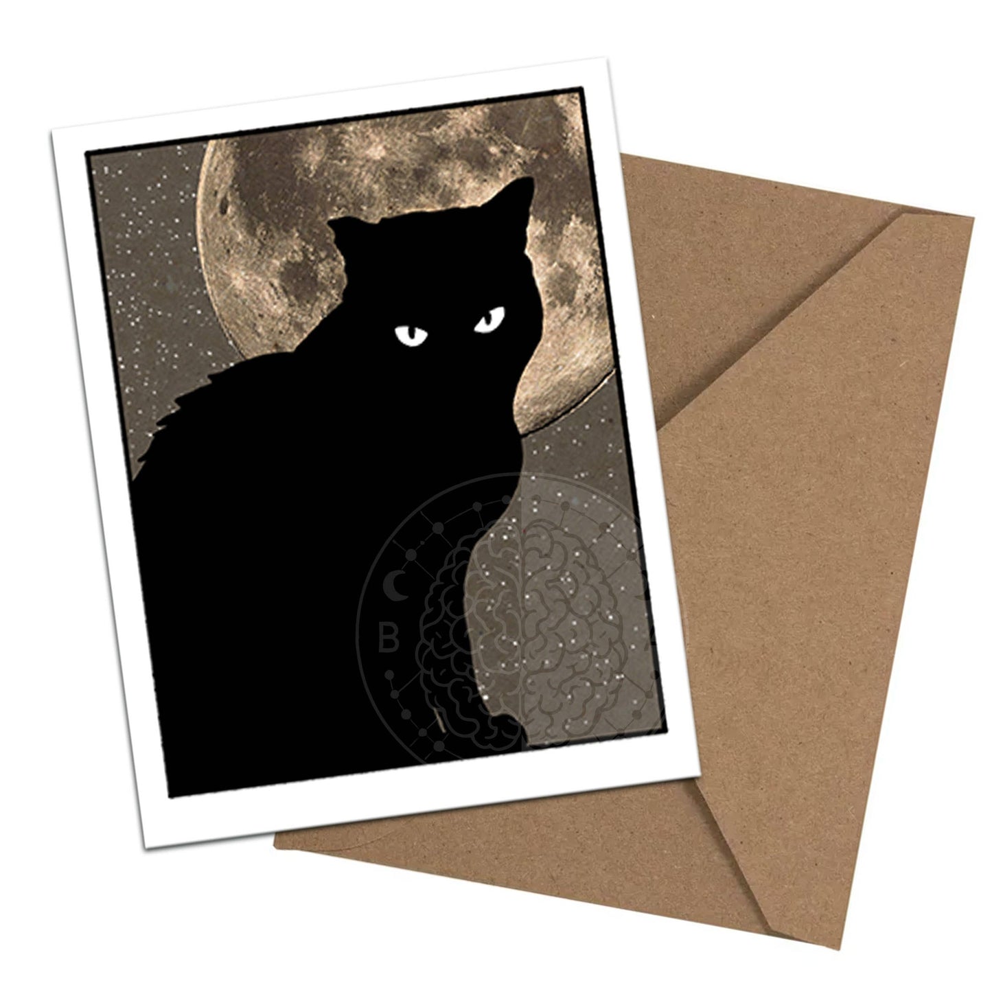 Feline Familiars – Boxed Black Cat Moon Notecard Set