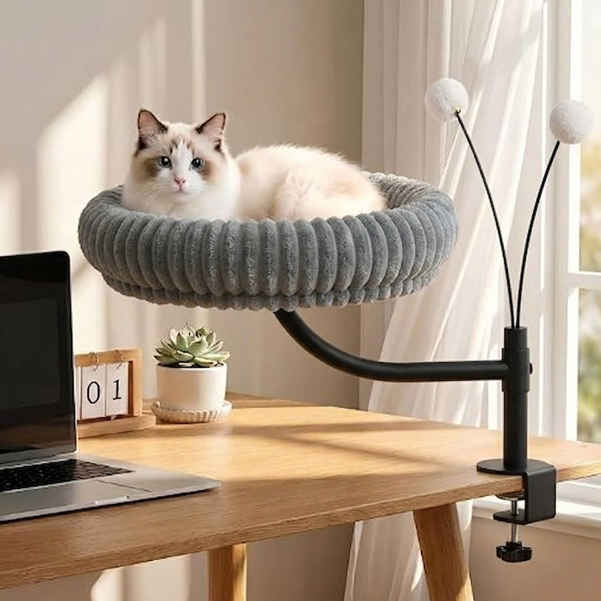 NestFlex Desk Mount Cat Perch System