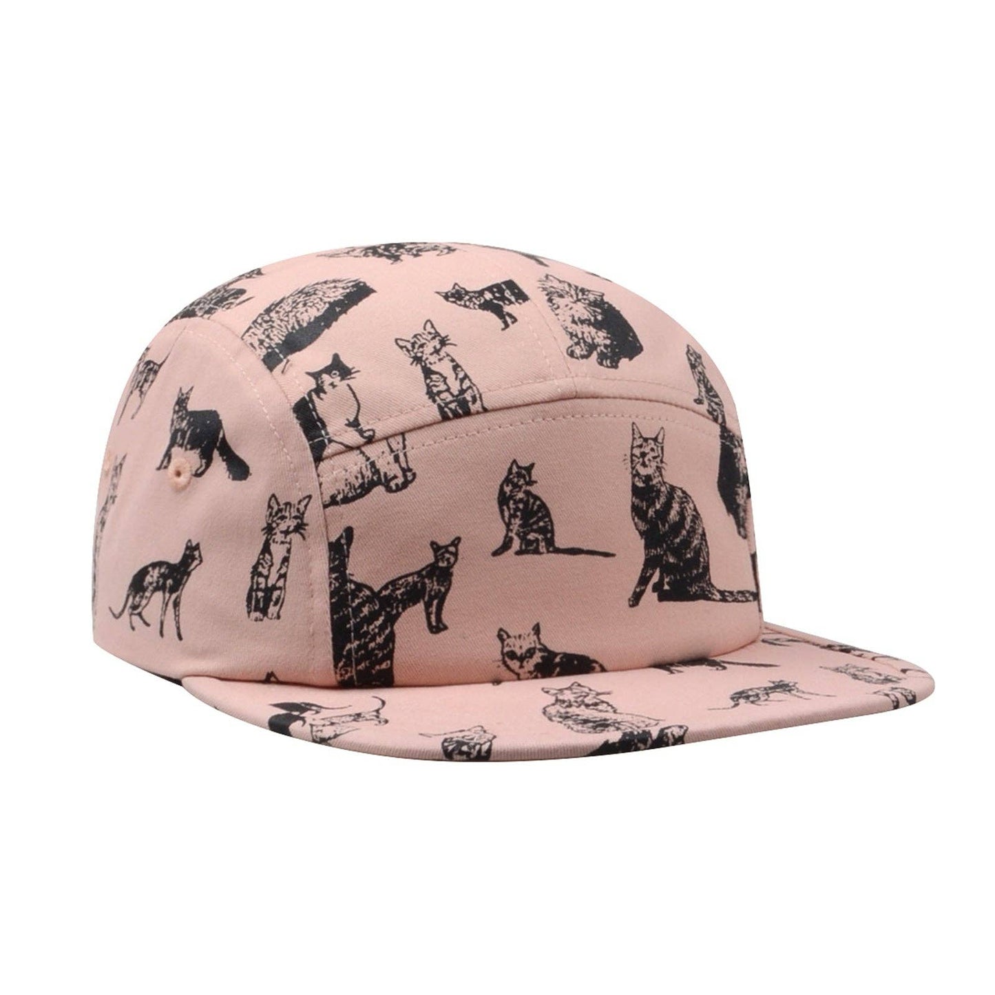 Kitten Kitty Cat 5 Panel Hat Camp Cap