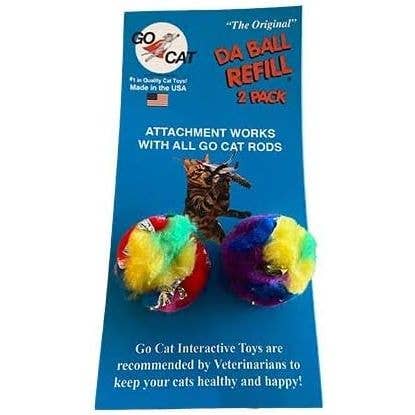 Go Cat Da Ball Crinkle Cat Toy Refill — 2 Pack