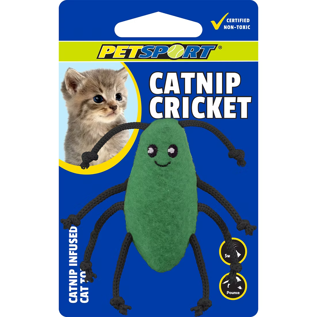 Petsport Catnip Cricket Assorted Colours