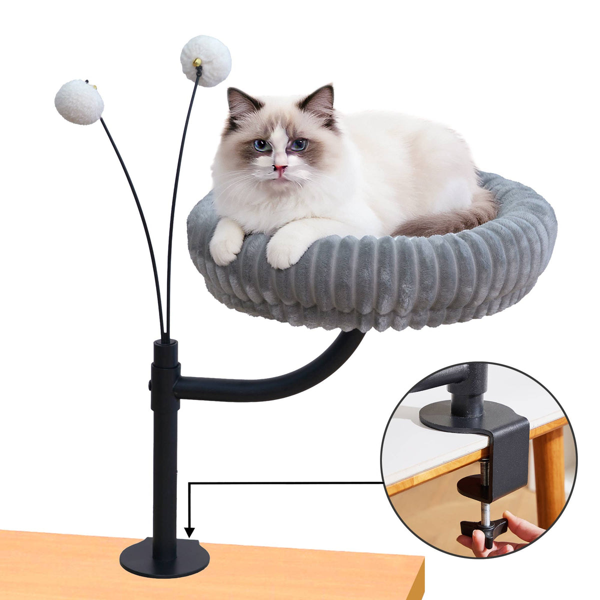 NestFlex Desk Mount Cat Perch System