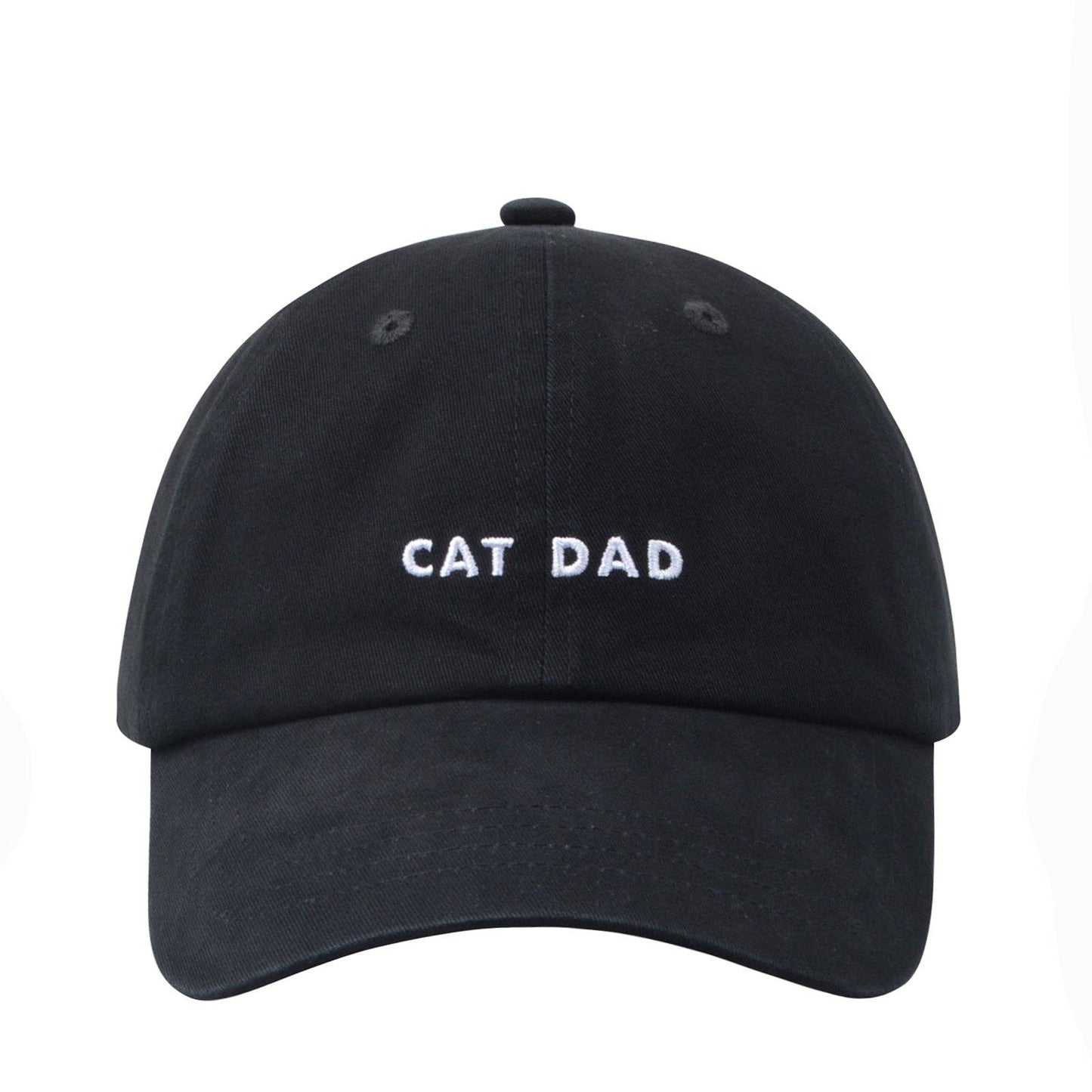 Embroidered Cat Dad Baseball Cap