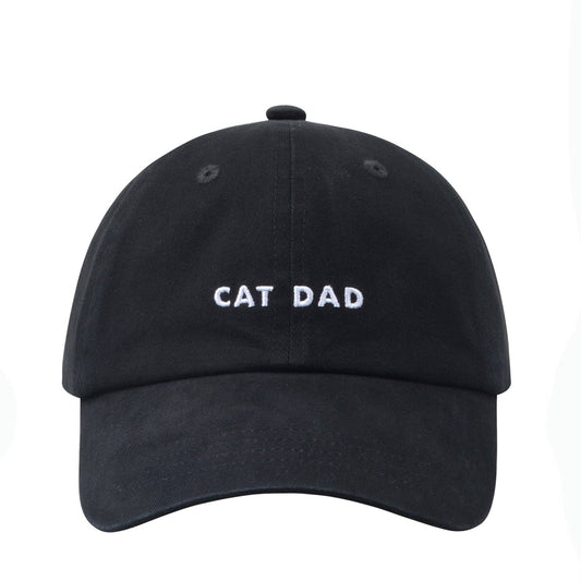 Embroidered Cat Dad Baseball Cap