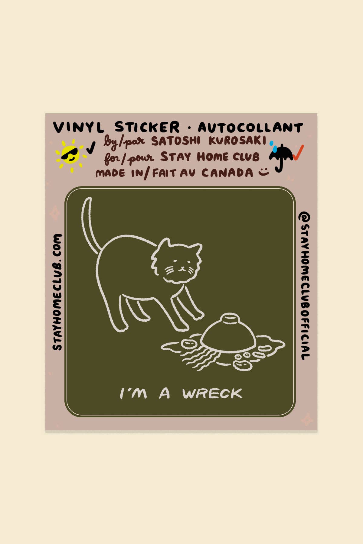 I'm A Wreck (Soup) Sticker | Waterproof Vinyl Sticker