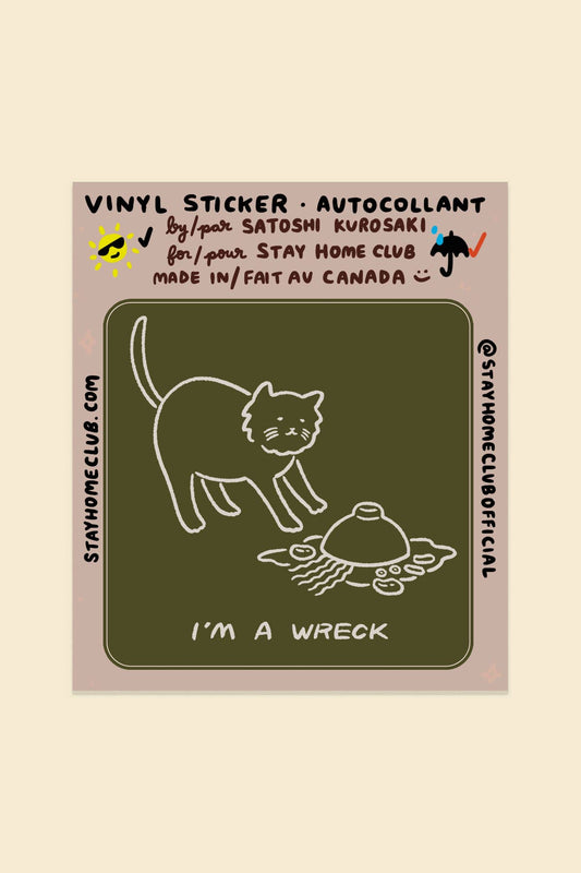 I'm A Wreck (Soup) Sticker | Waterproof Vinyl Sticker