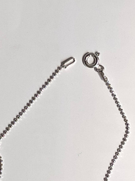 Diamond Cut Bead Chain in Sterling Silver (1.2mm) (Faire)
