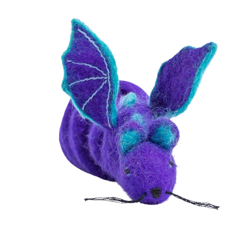 Wool Mouse Cat Toy with 6-Foot Tail