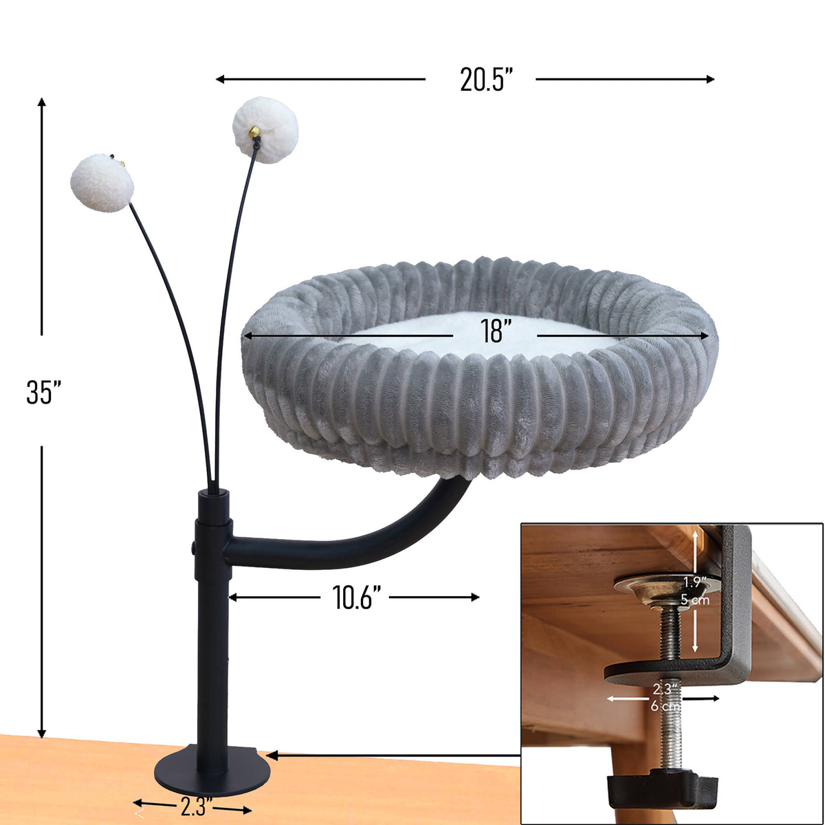 NestFlex Desk Mount Cat Perch System
